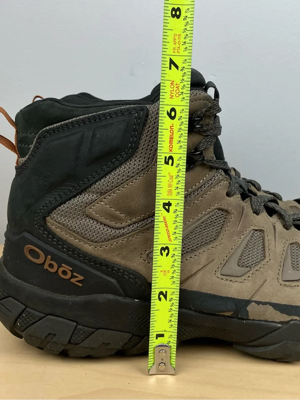 Oboz Men’s Size 10.5 Sawtooth X Mid Waterproof Brown Leather Hiking Boots